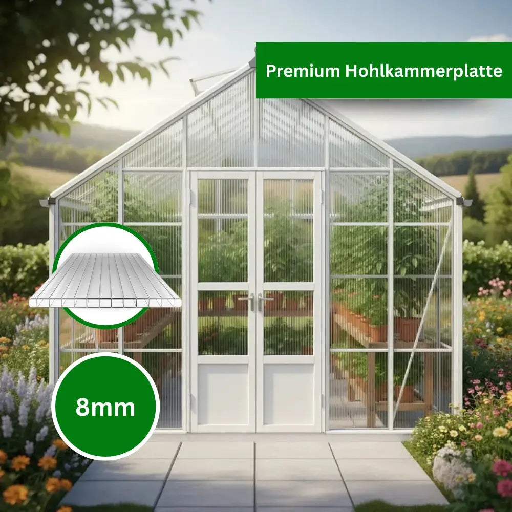 Hohlkammerplatten 8mm - Gewächshaus Stegplatten